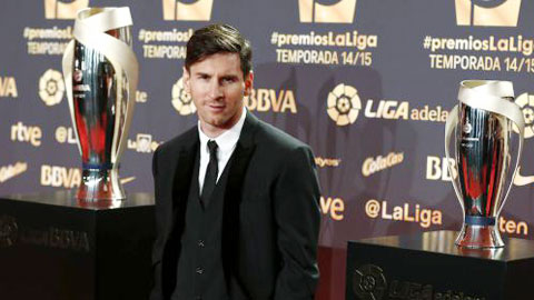 Vượt Ronaldo, Messi giành giải Cầu thủ xuất sắc nhất La Liga 2014/15